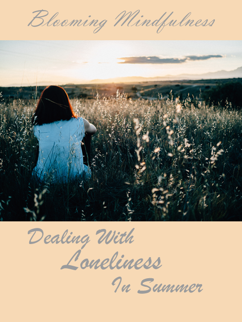 Picture is the name of the blog with a photograph of a woman sitting facing away in a field watching the sunset with the title of the blog post below