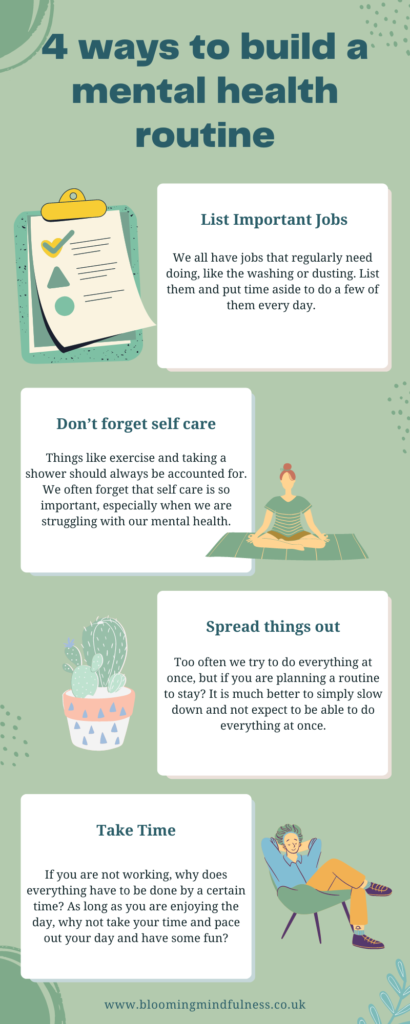 building a routine for mental health